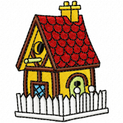 Bird Houses Embroidery Design 7 Bird Houses Embroidery Design 7